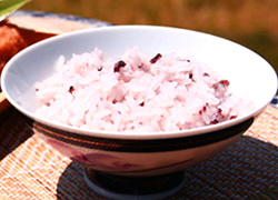 紫黒米のご飯